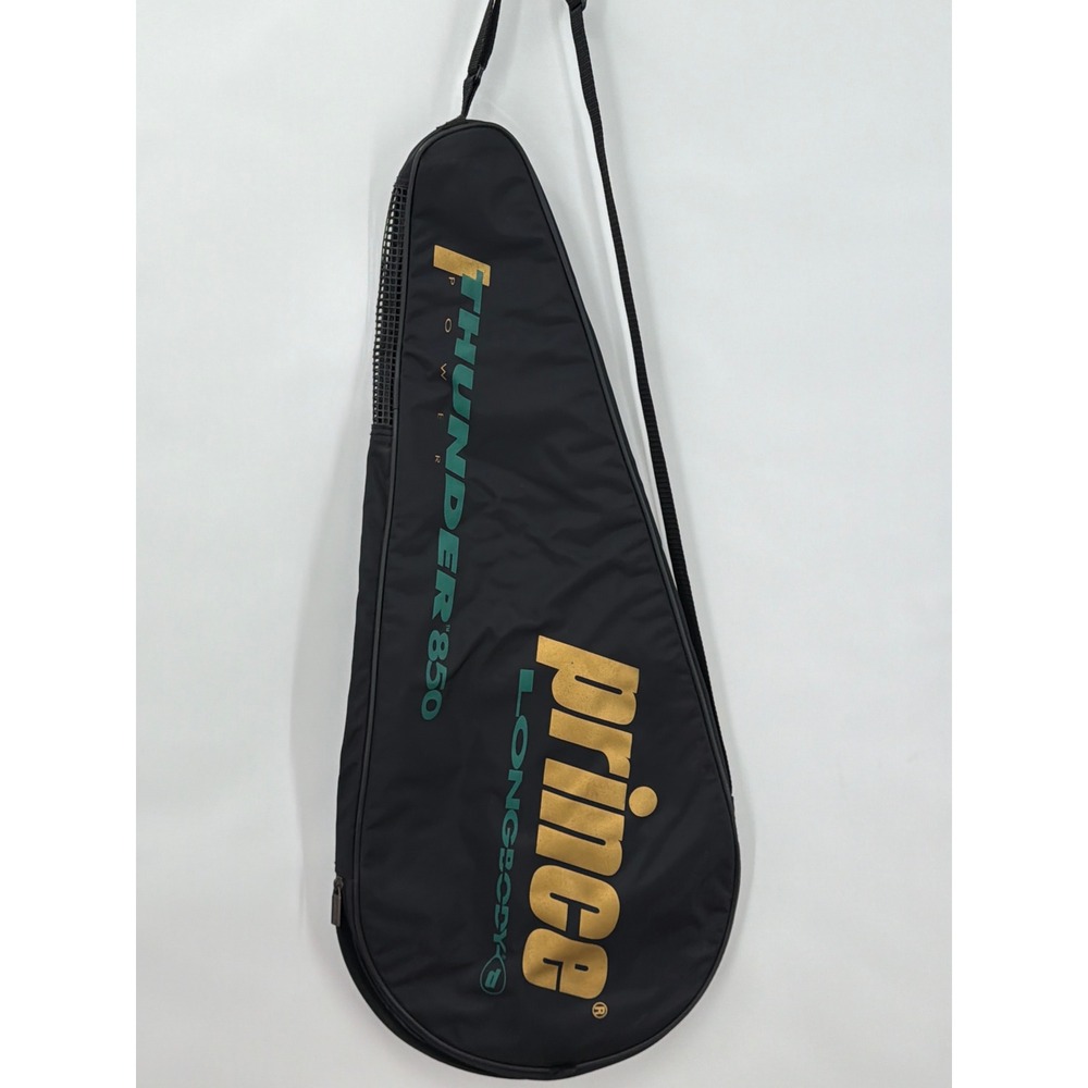 Prince Thunder 850 Longbody Tennis Racquet Cover Bag Black Gold Teal